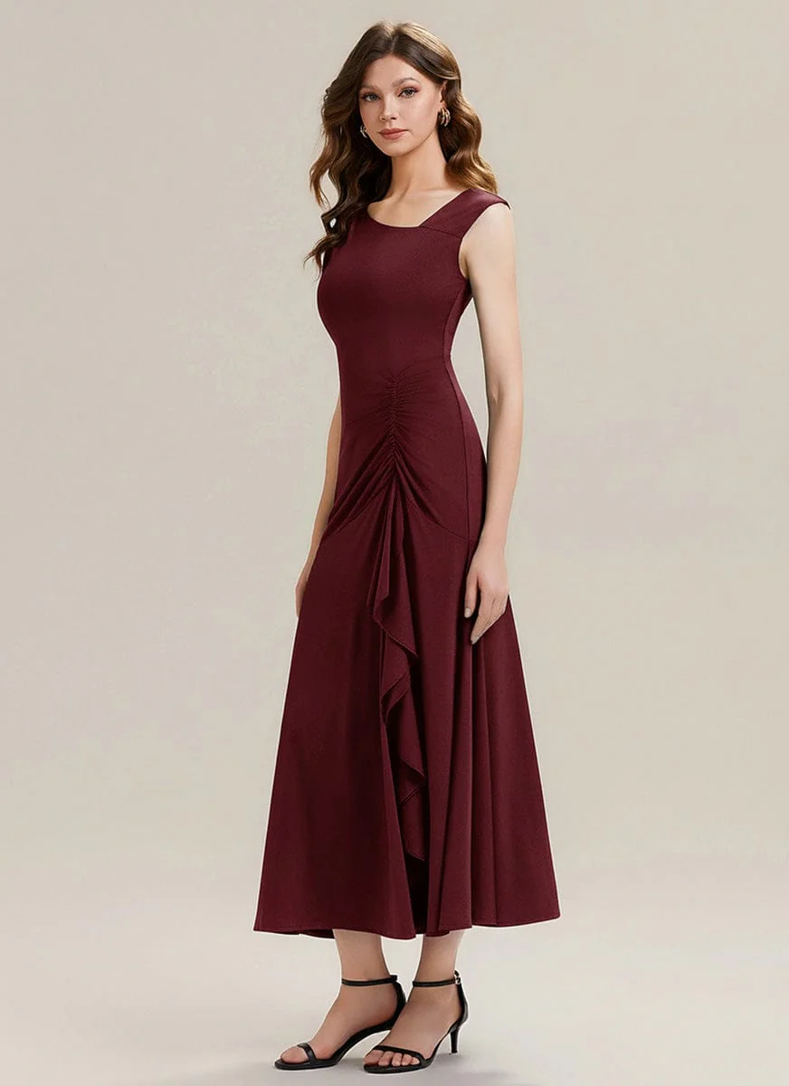 ever NORA|Knit Cap Sleeve Mermaid Dress - Image 8