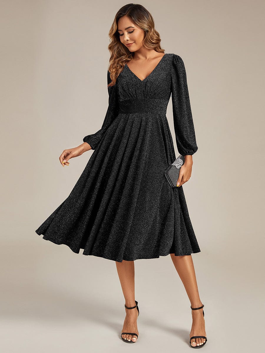 ever GREER|Long Lantern Sleeve Midi Guest Dress(Final Sale) - Image 15