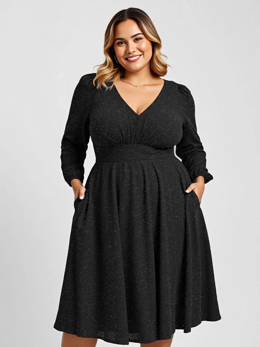 ever GREER|Long Lantern Sleeve Midi Guest Dress(Final Sale) - Image 16