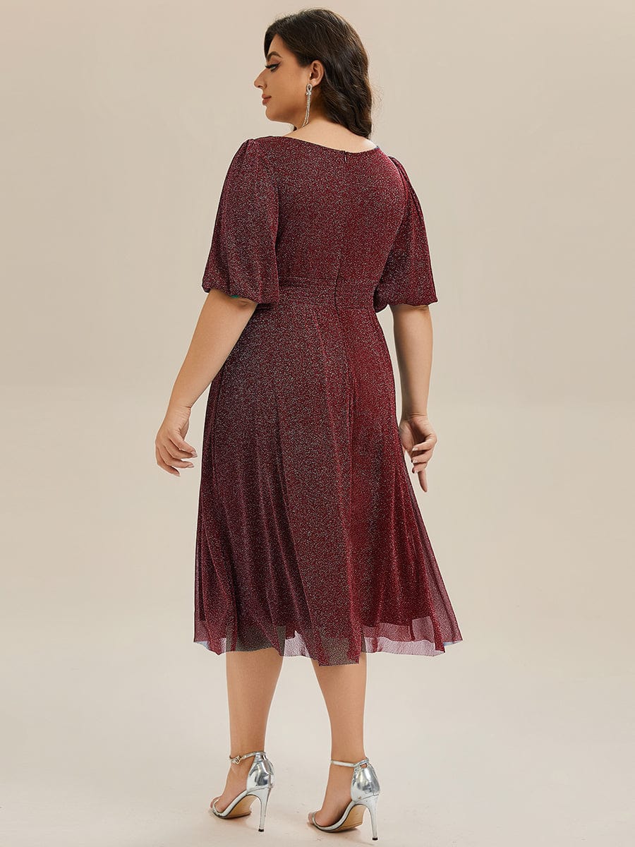 ever MARIS|Knit Half Sleeve Wedding Guest Dress - Image 27