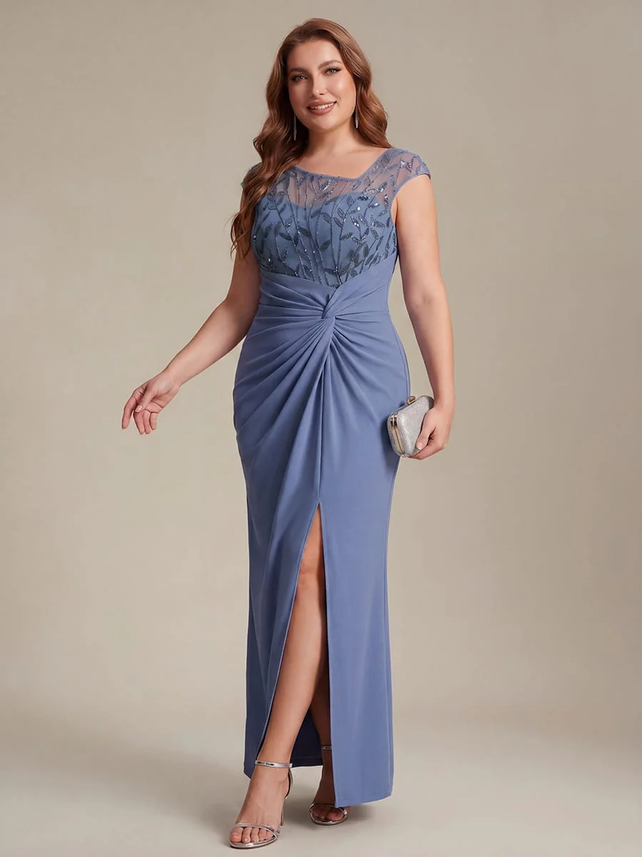 Knotted Crepe Cap Sleeve Dress - Image 10