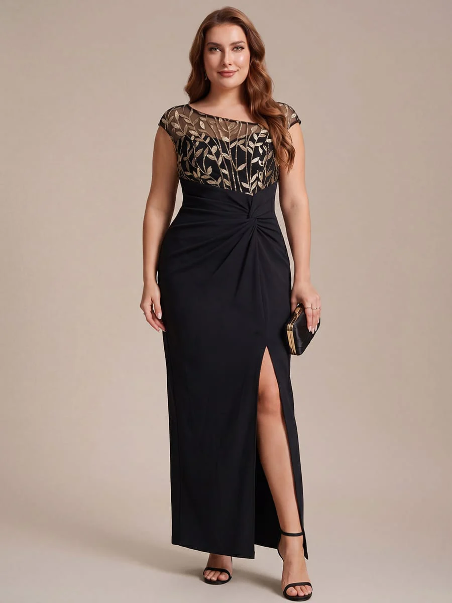 Knotted Crepe Cap Sleeve Dress - Image 20