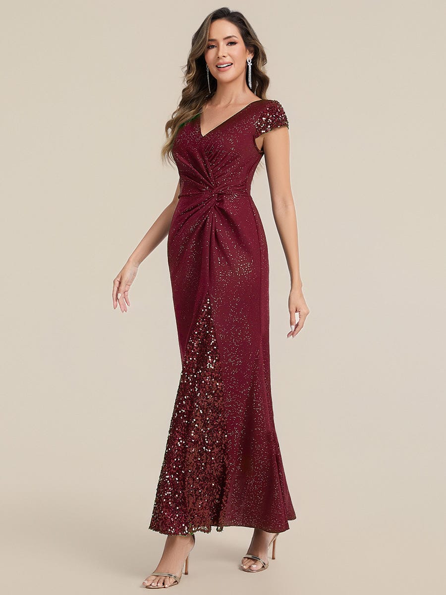 ever KAIA|Knotted Knit Cap Sleeve Dress - Image 25
