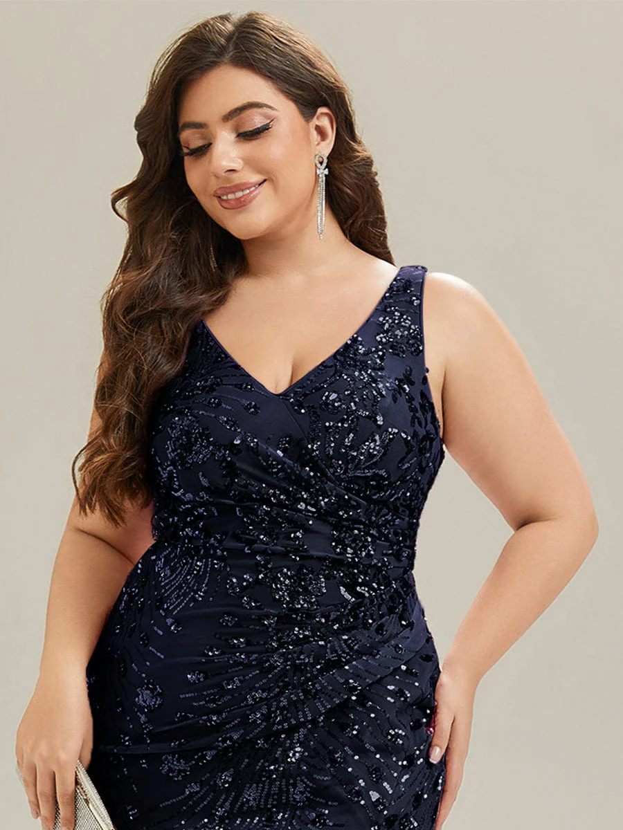 ever JUNIPER|Ruched Sequin Bodycon Evening Dress - Image 39