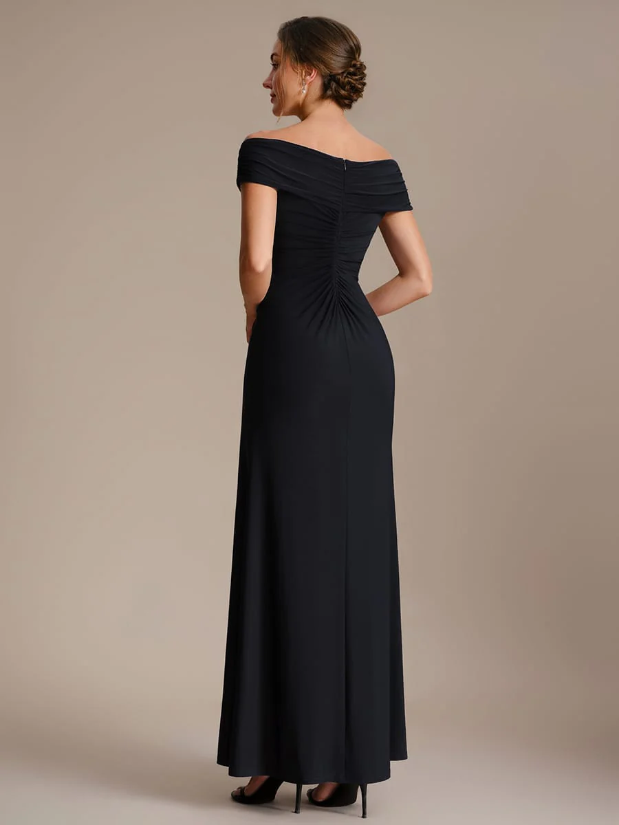 Multi-way Jersey Off-the-shoulder Sleeve Dress - Image 21