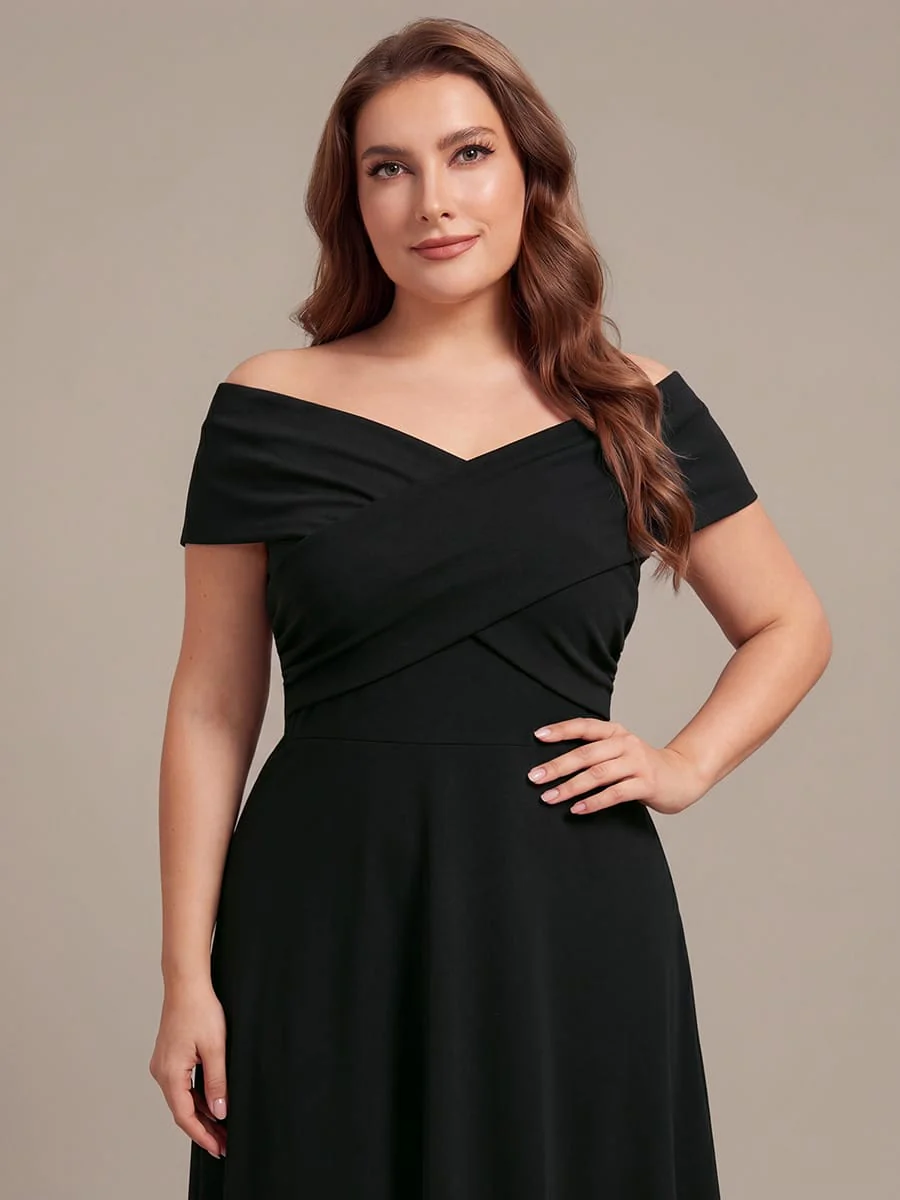 Multi-way Jersey Off-the-shoulder Sleeve Dress - Image 8