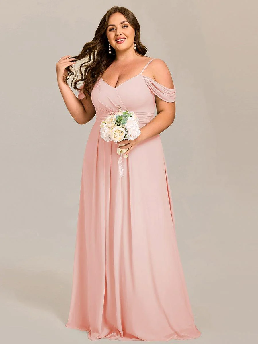 ever LIANNE|Multiway A-Line Off the Shoulder Chiffon Maxi Bridesmaid Dress - Image 16