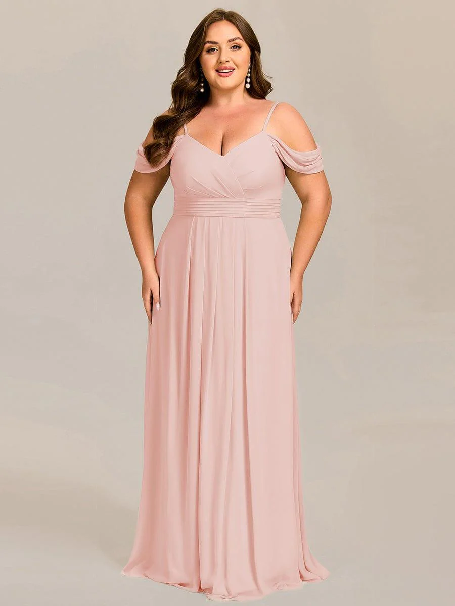 ever LIANNE|Multiway A-Line Off the Shoulder Chiffon Maxi Bridesmaid Dress - Image 20