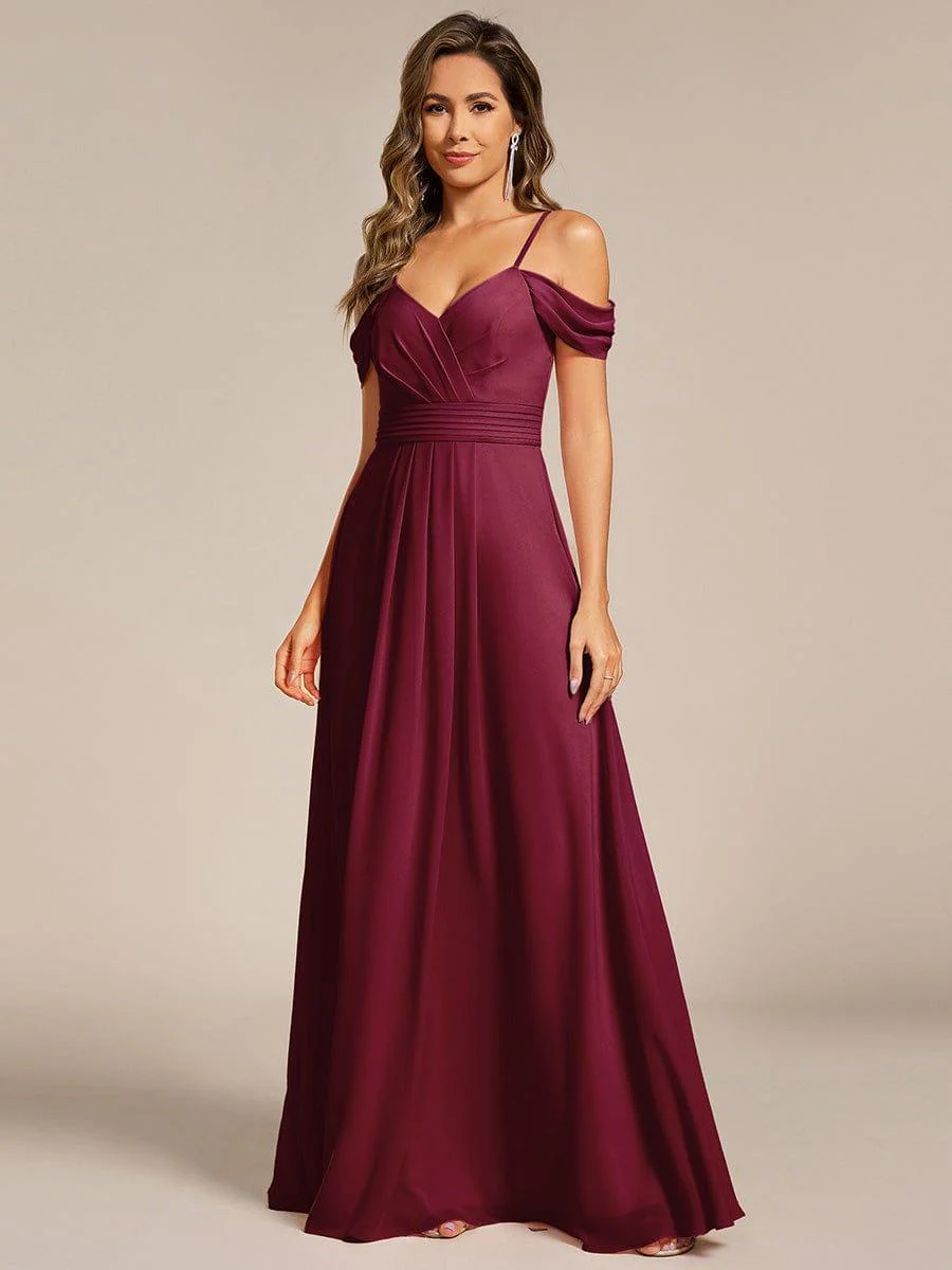 ever LIANNE|Multiway A-Line Off the Shoulder Chiffon Maxi Bridesmaid Dress - Image 25