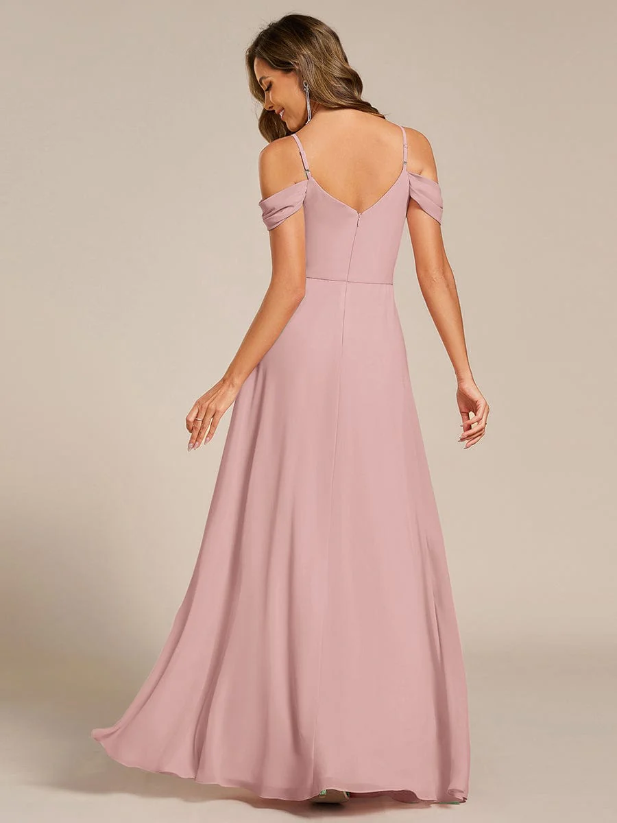 ever LIANNE|Multiway A-Line Off the Shoulder Chiffon Maxi Bridesmaid Dress - Image 38