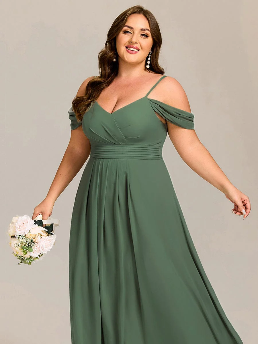 ever LIANNE|Multiway A-Line Off the Shoulder Chiffon Maxi Bridesmaid Dress - Image 54