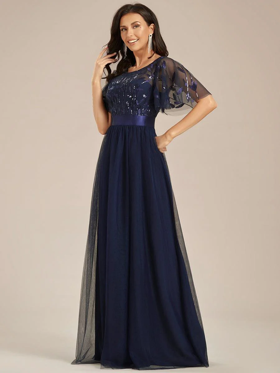 Navy Blue Concert Dresses - Image 35