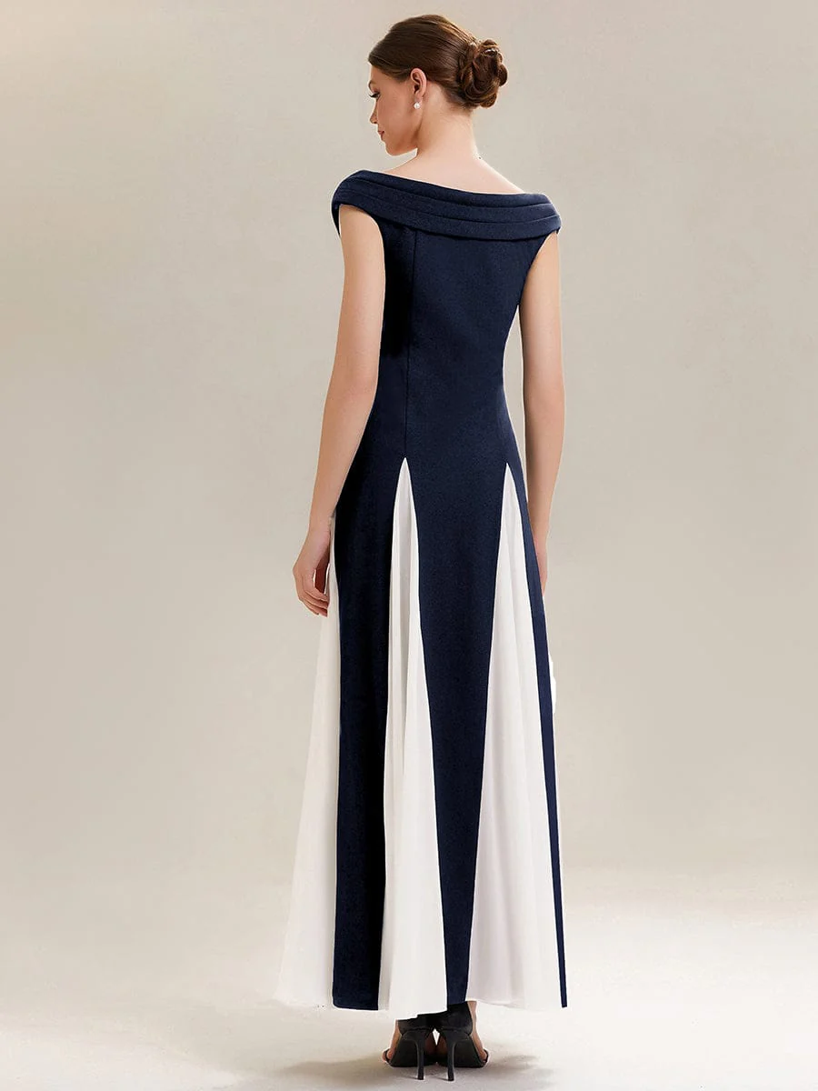 ever ONYX|Patchwork Knit Cap Sleeve Dress - Image 2