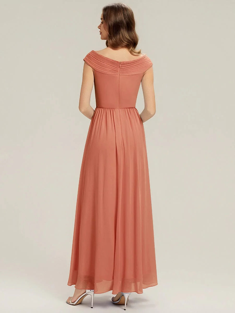 ever NEMI|Pleated Chiffon Cap Sleeve Dress - Image 12