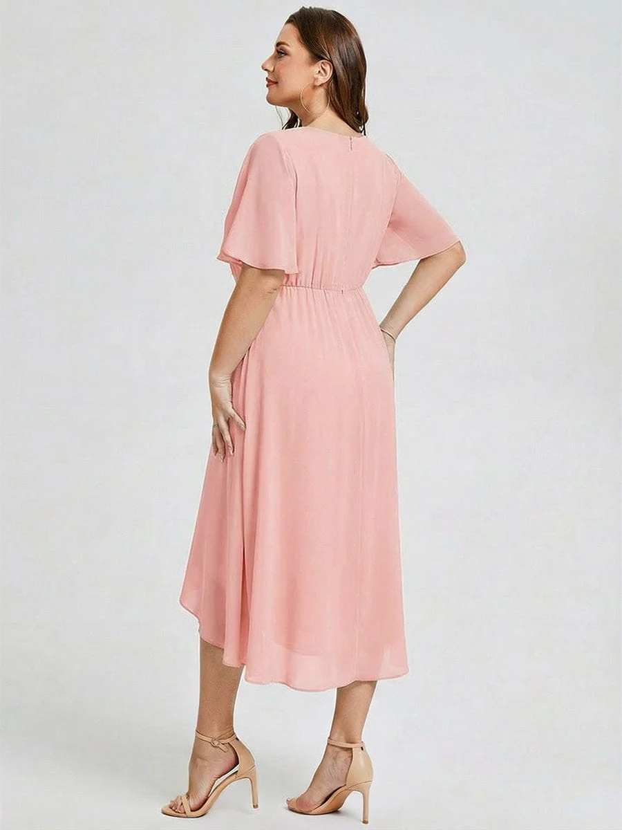 pretty FLORENCIA|Plus Size Floral Chiffon Wedding Guest Dress - Image 31