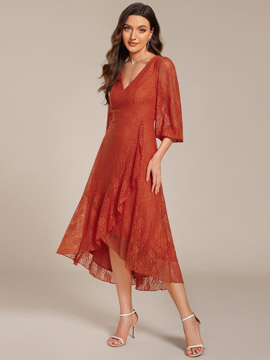 ever CAMILLE|Romantic High-Low Lace Wedding Guest Dress(Final Sale) - Image 55