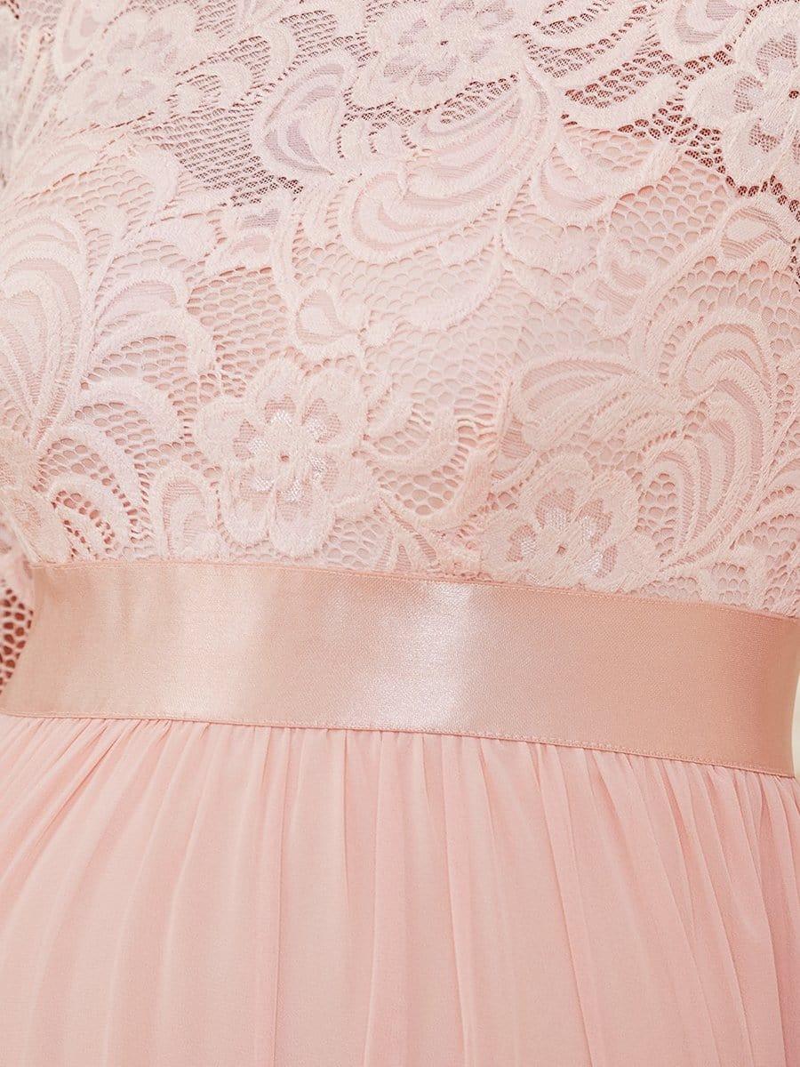 ever KALANI|Round Neck V Back 3/4 Sleeves Embroidered Maternity Dress - Image 27