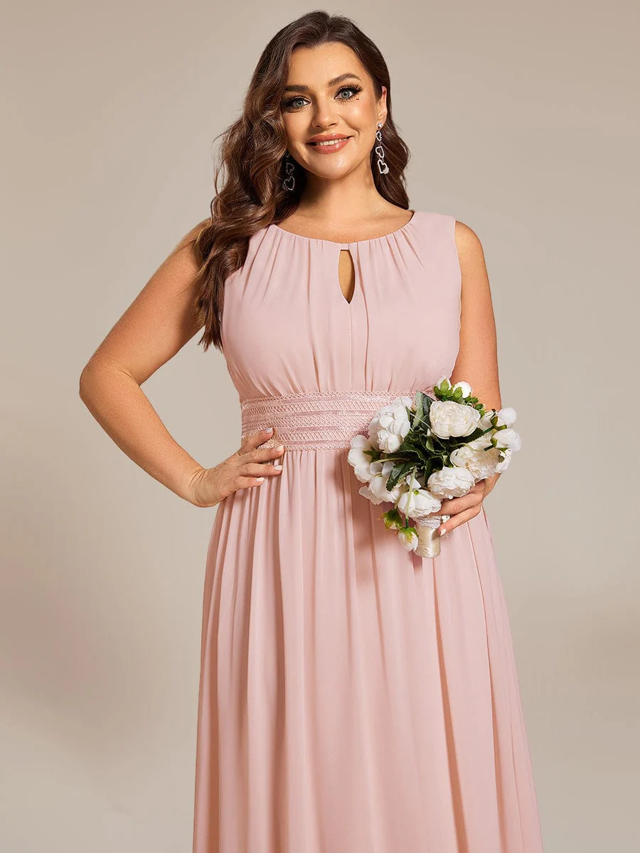 ever LIORAEL|Ruched Chiffon Midi Bridesmaid Dress - Image 28
