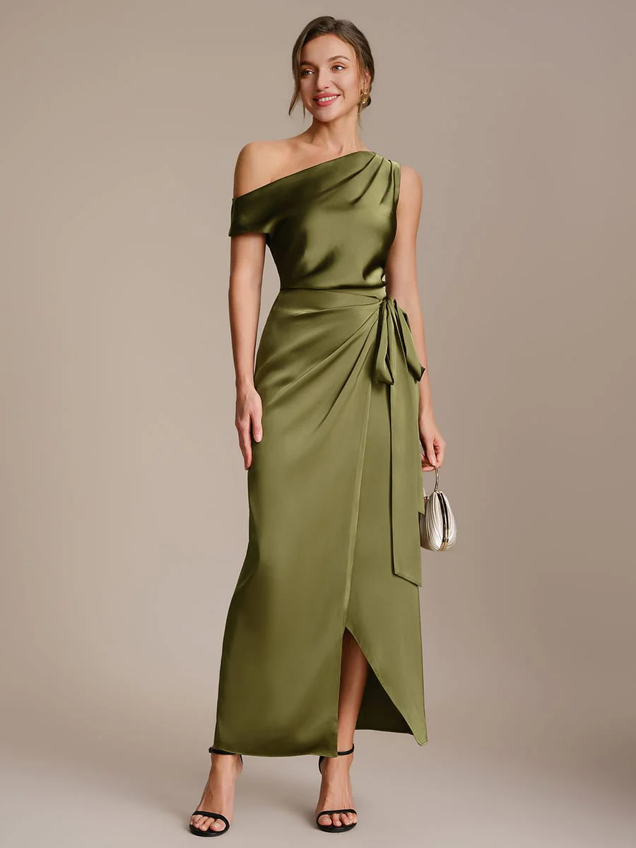 Satin Off-the-shoulder Sleeve Top - Image 12