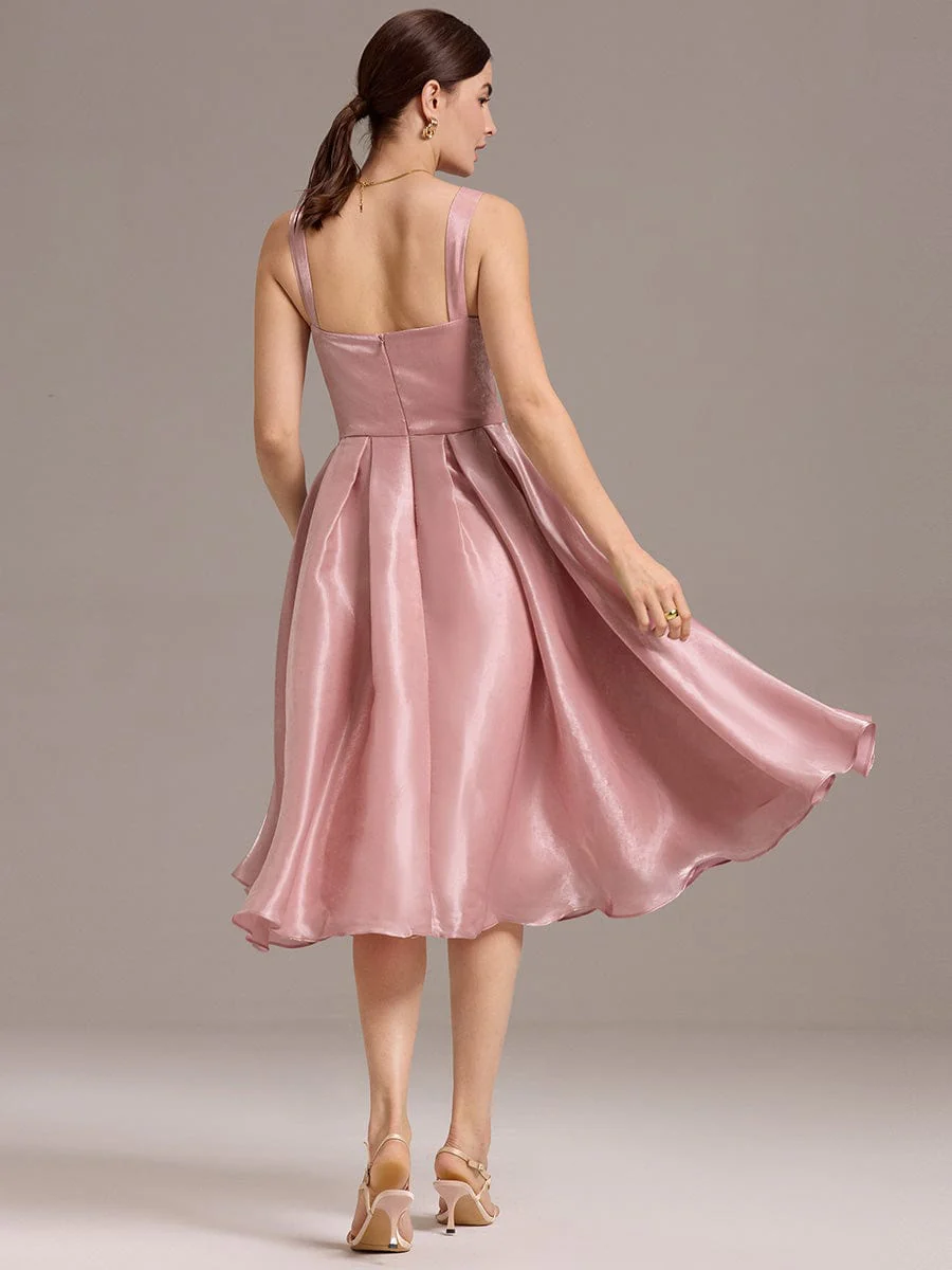 Corset Satin A-line Guest Dress - Image 2