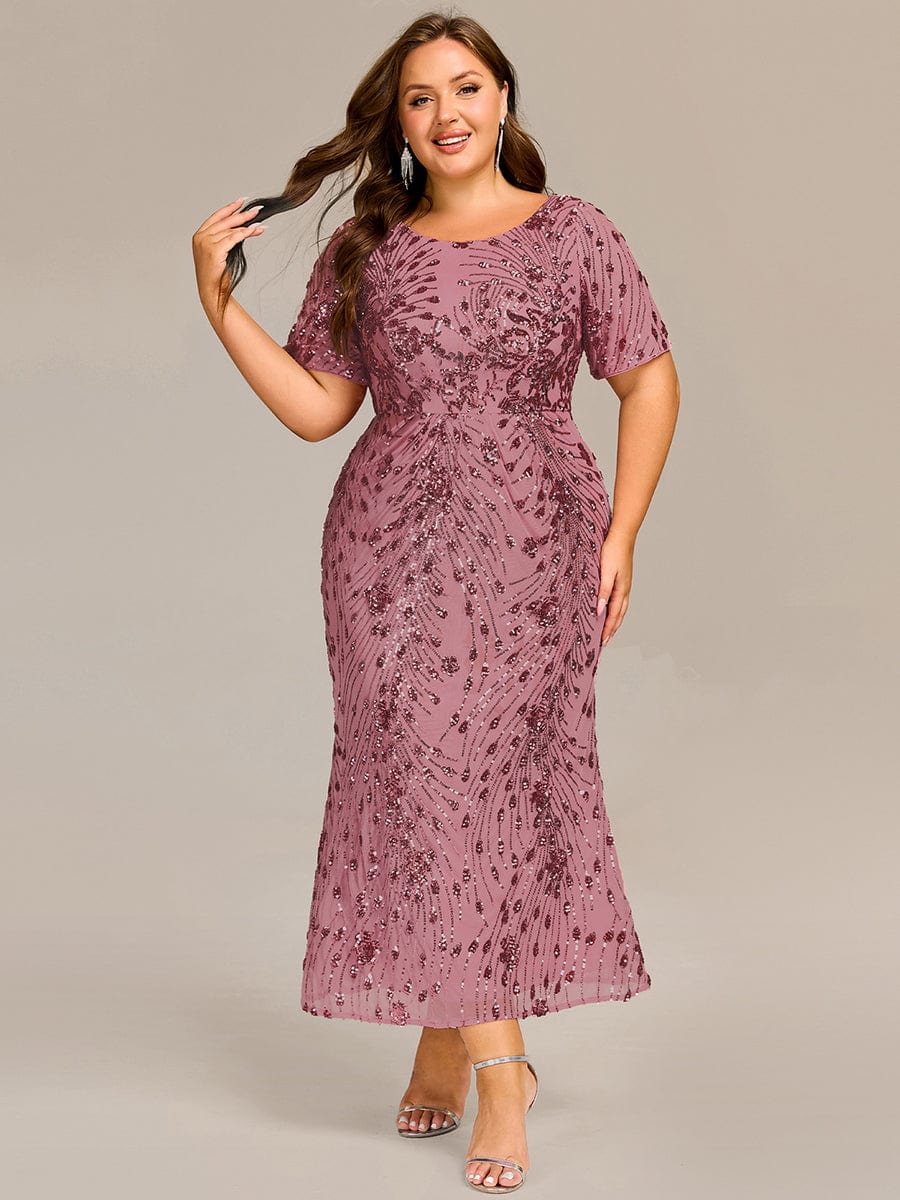 ever HAYLEN|Sequin Mermaid Round Neck Evening Dress - Image 41