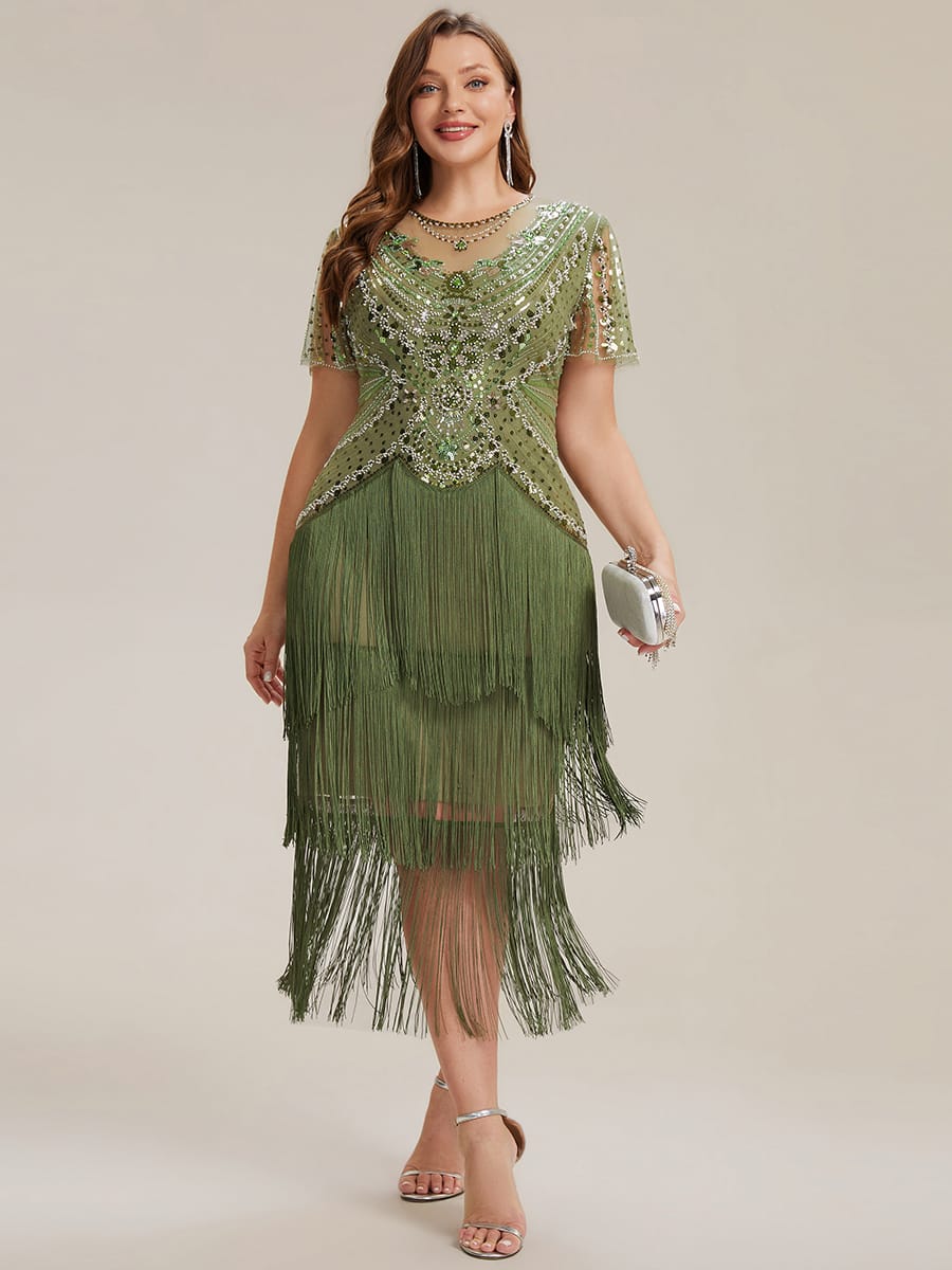 ever SOIREE|Sequin Ruffle Sleeve Tiered Dress - Image 23