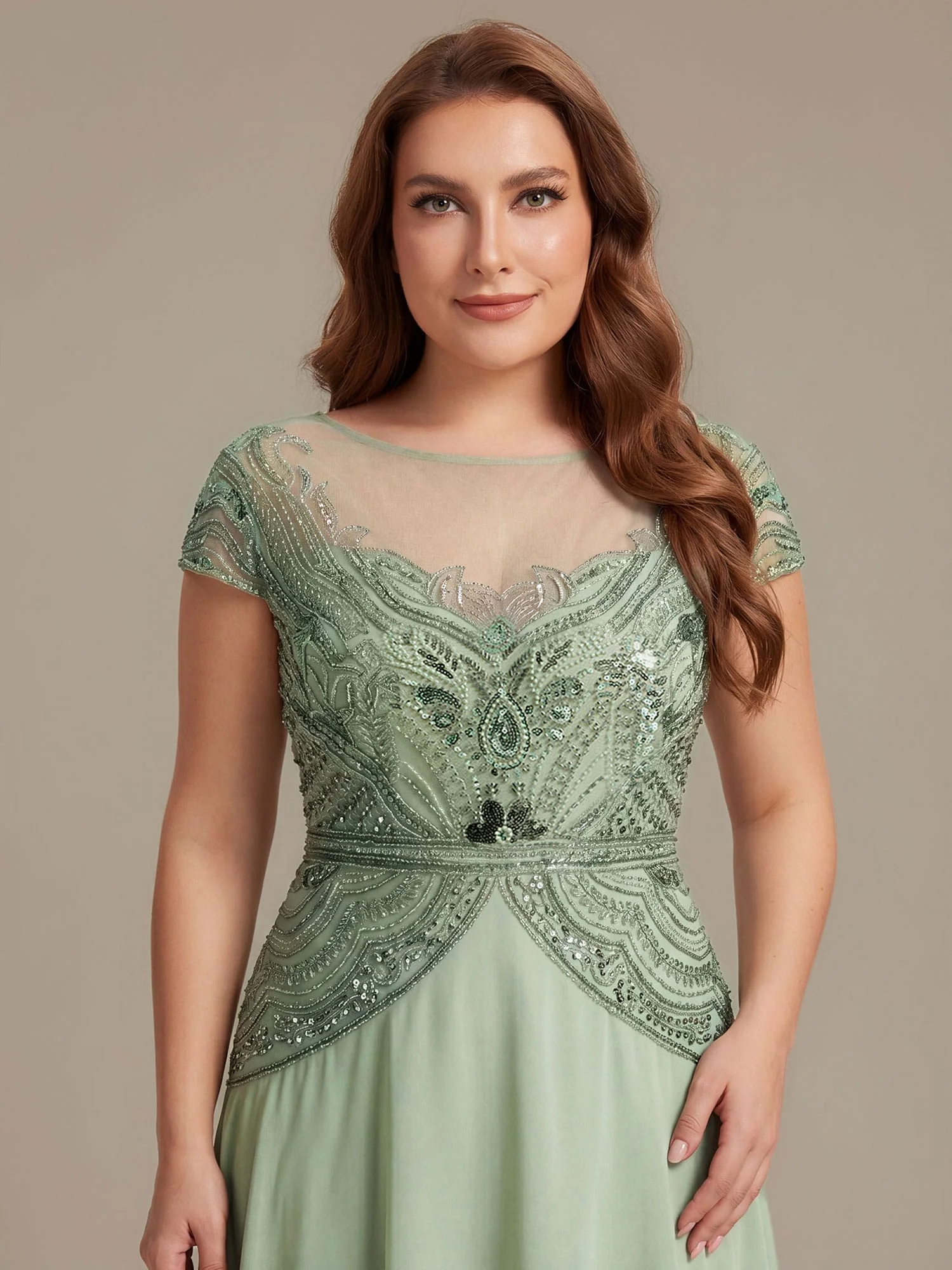 ever NUIT|Sequin Sheath Round Neck Dress - Image 22
