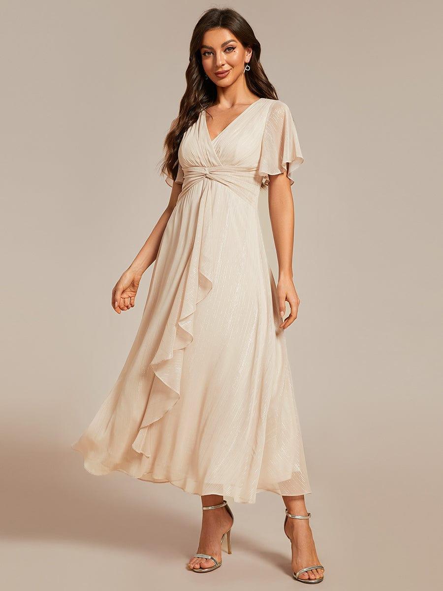 ever EMBER|Glitter Twist Knot A-Line Evening Dress - Image 103