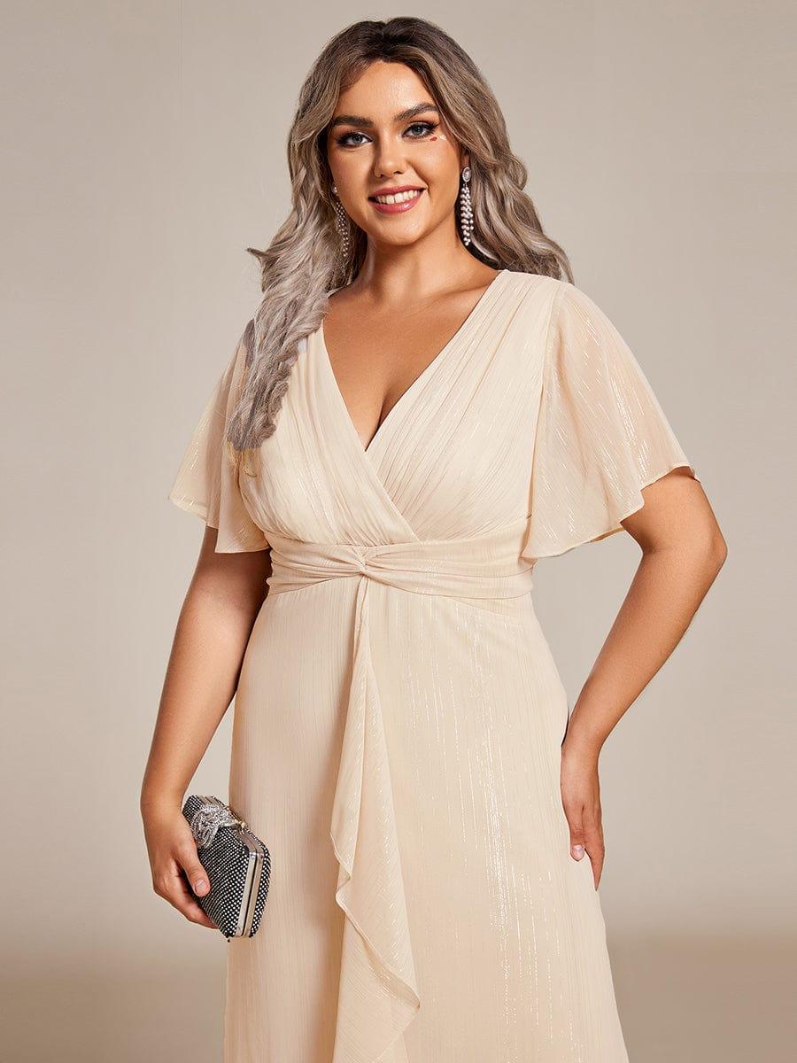 ever EMBER|Glitter Twist Knot A-Line Evening Dress - Image 107