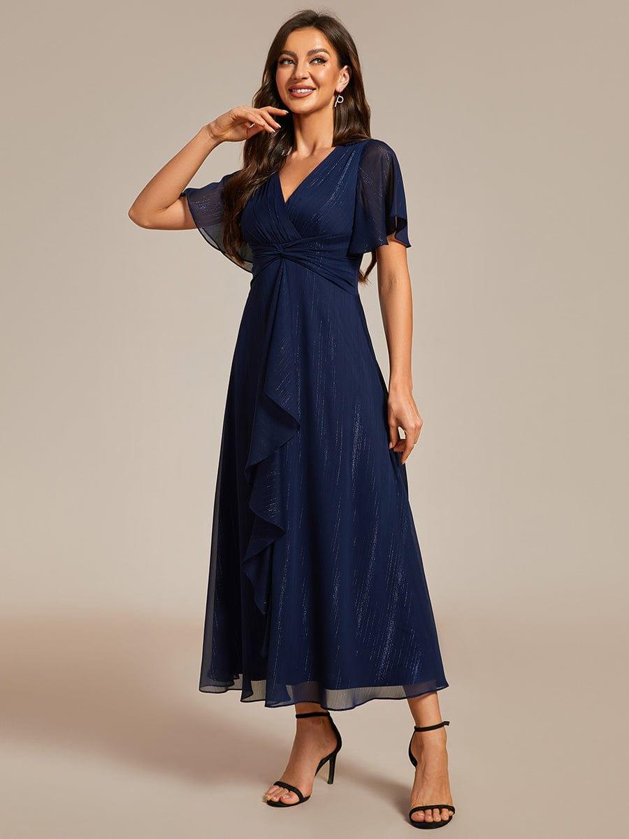 ever EMBER|Glitter Twist Knot A-Line Evening Dress - Image 108