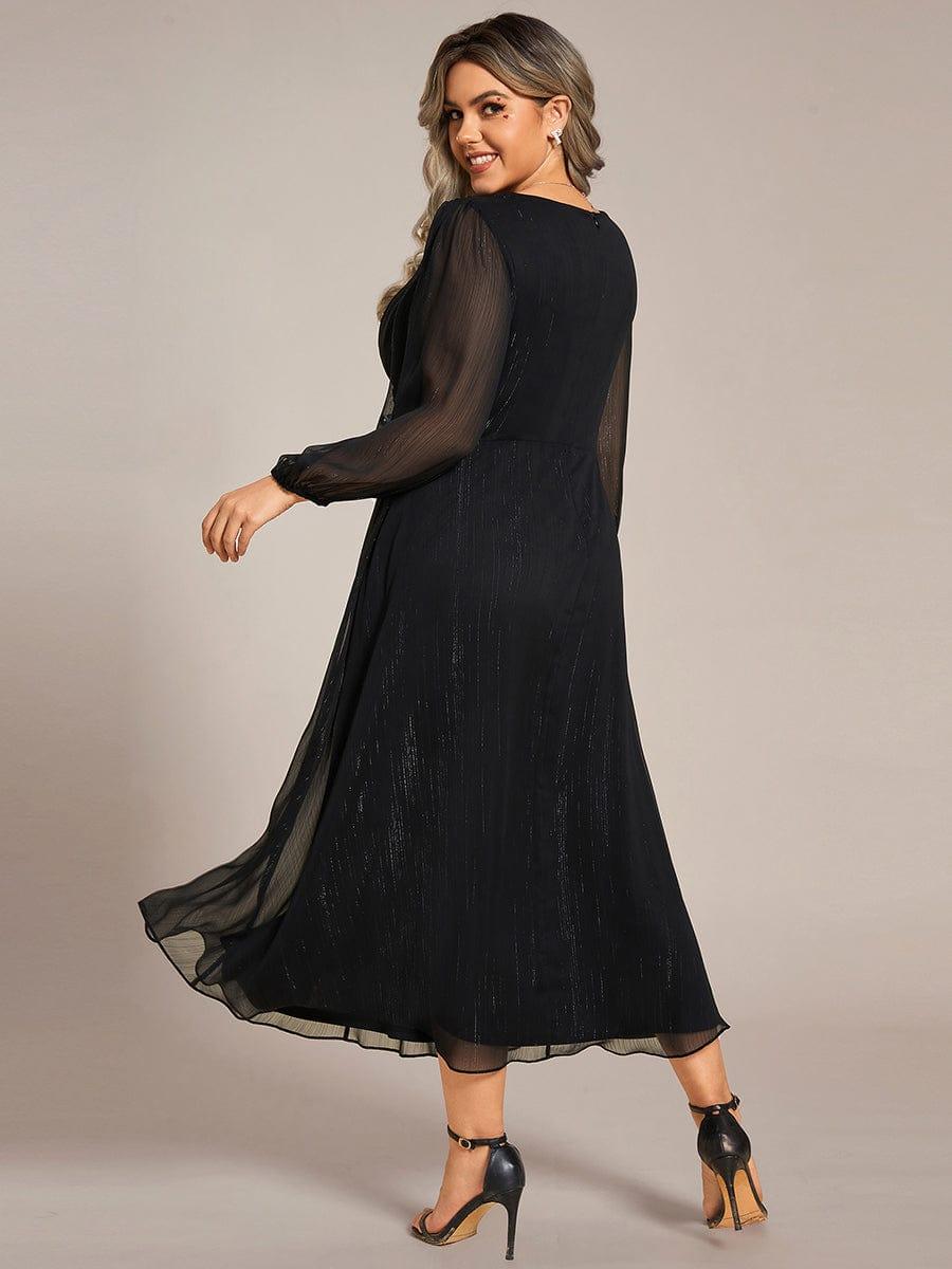 ever EMBER|Glitter Twist Knot A-Line Evening Dress - Image 14