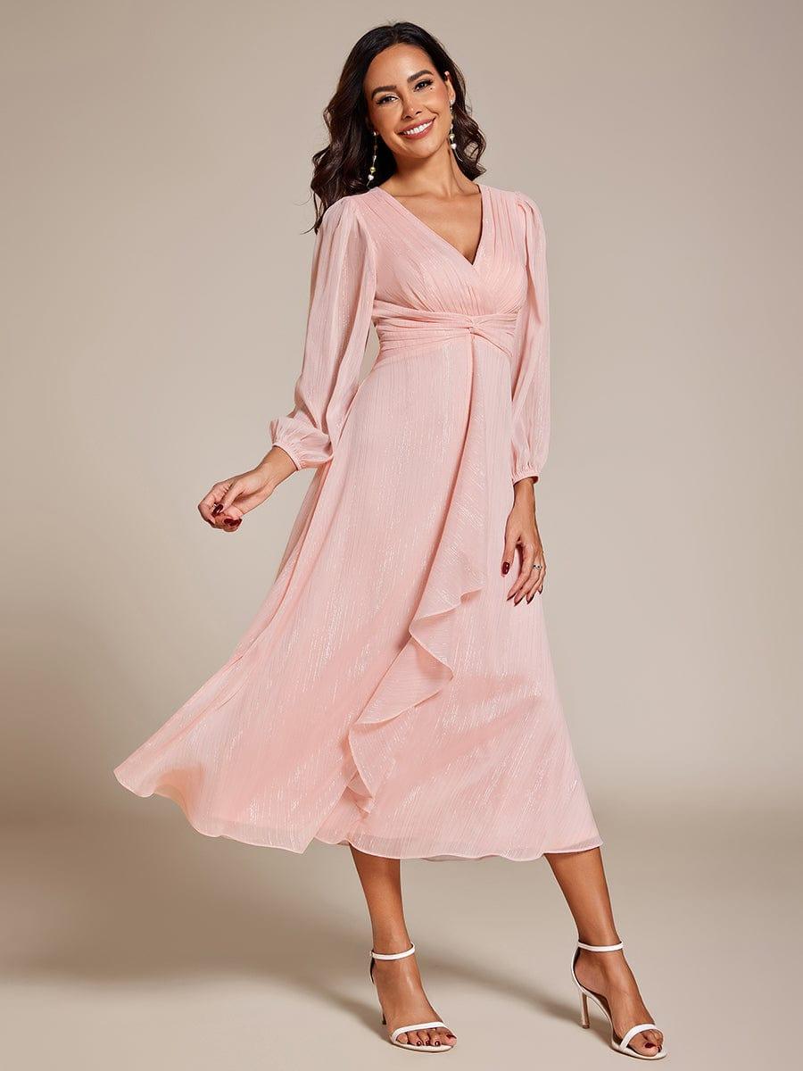 ever EMBER|Glitter Twist Knot A-Line Evening Dress - Image 143