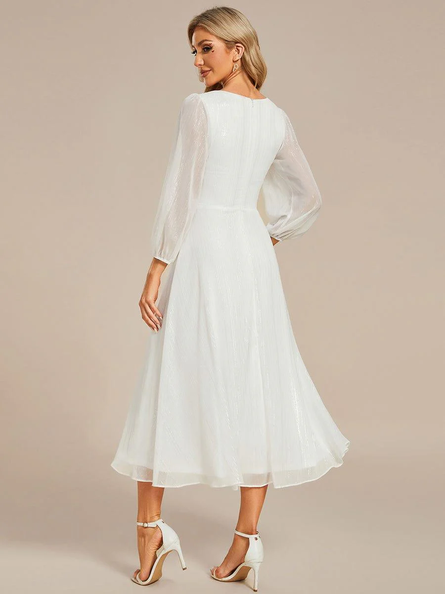 ever EMBER|Glitter Twist Knot A-Line Evening Dress - Image 28