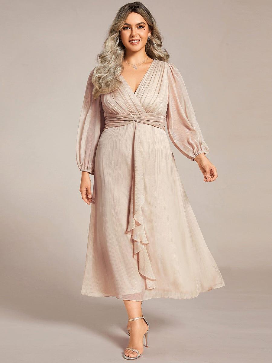 ever EMBER|Glitter Twist Knot A-Line Evening Dress - Image 97