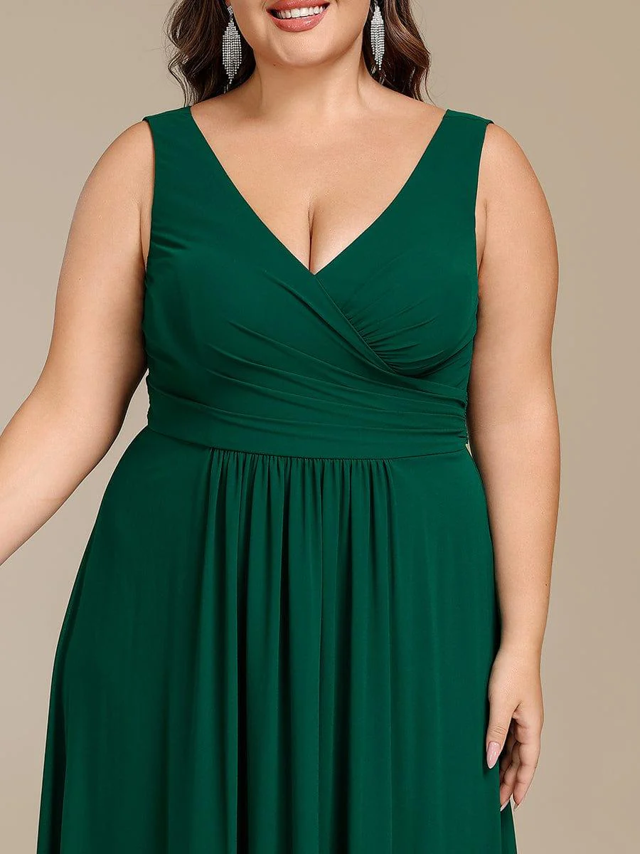 ever SAUYER|Sleeveless A-Line Chiffon Maxi Bridesmaid Dress - Image 13