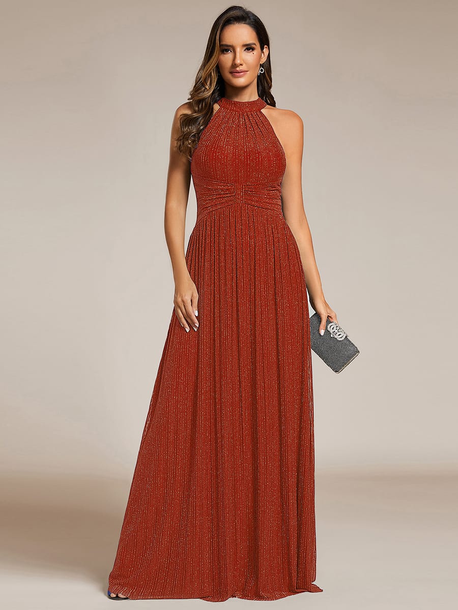 ever EVERLAINE|Sparkle Halter Neck Formal Evening Dress with A-line Silhouette - Image 104
