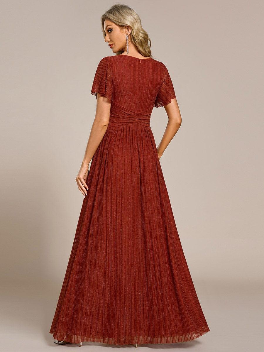 ever BRYM|Sparkle Long Sleeve Wedding Guest Dress with A-line Silhouette - Image 81