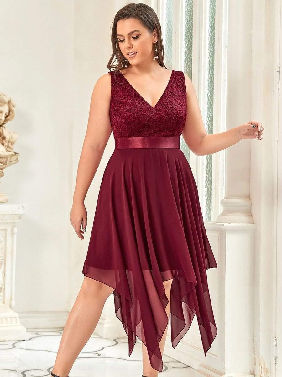 ever COSTA|Stunning V Neck Lace & Chiffon Wedding Guest Dresses for Women - Image 18