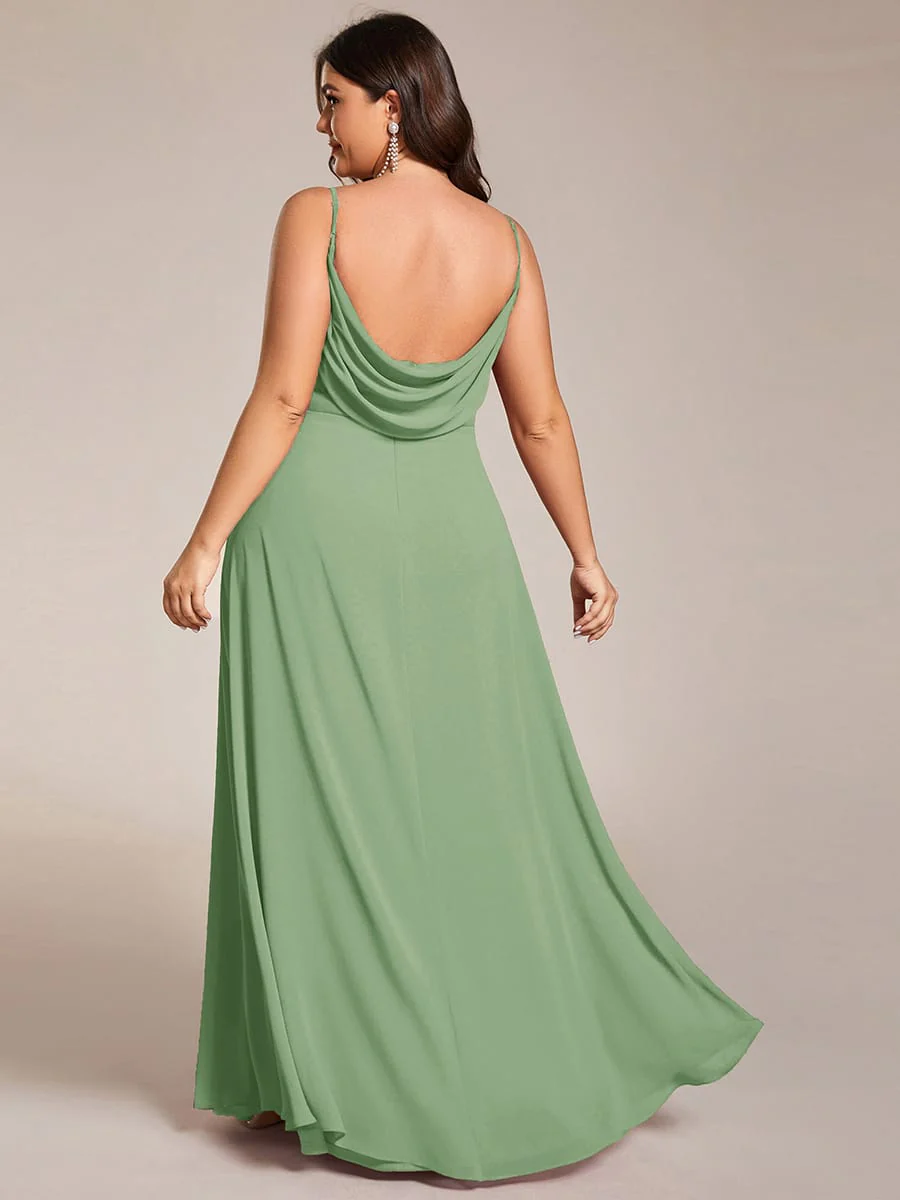 ever NOVA|Sweetheart Draped Back Floor Length Bridesmaid Dress - Image 143