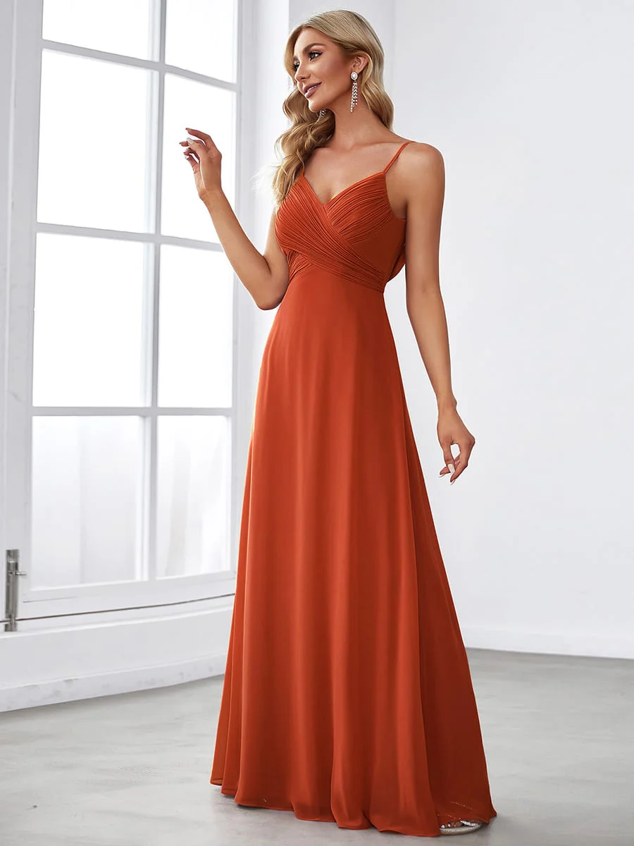 ever NOVA|Sweetheart Draped Back Floor Length Bridesmaid Dress - Image 166