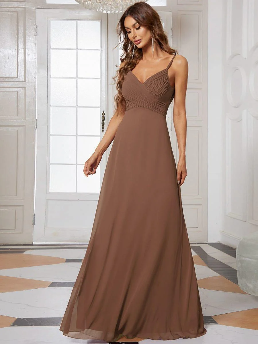 ever NOVA|Sweetheart Draped Back Floor Length Bridesmaid Dress - Image 68