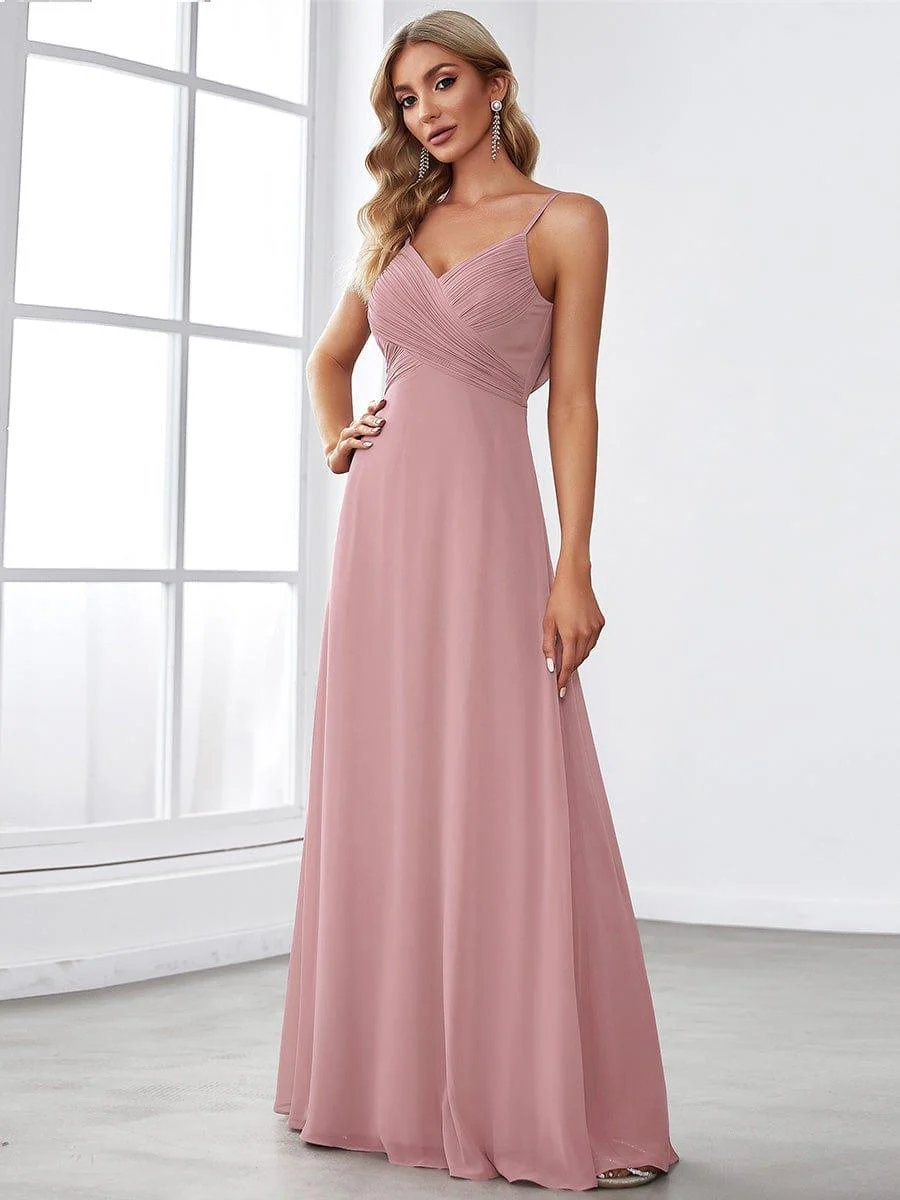 ever NOVA|Sweetheart Draped Back Floor Length Bridesmaid Dress - Image 98