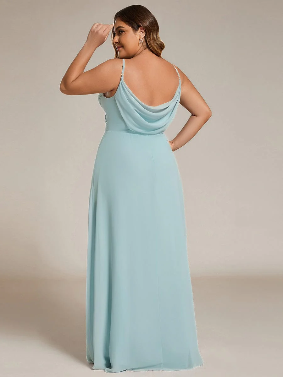ever NOVA|Sweetheart Draped Back Maxi Bridesmaid Dress - Image 45