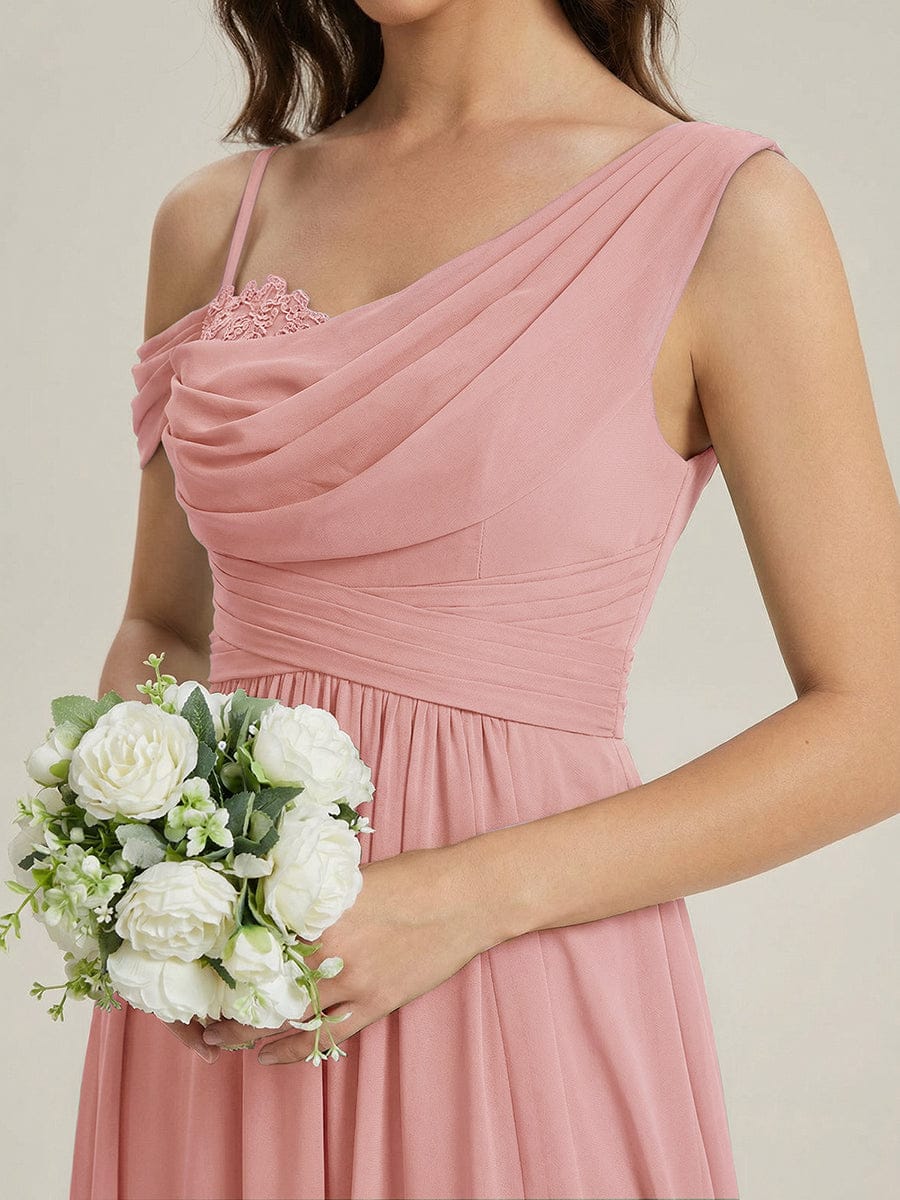 Thigh-High Slit Chiffon Sleeveless Dress - Image 10