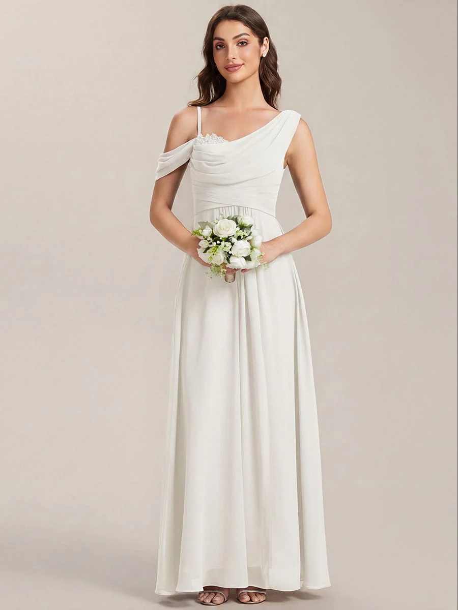 Thigh-High Slit Chiffon Sleeveless Dress - Image 49