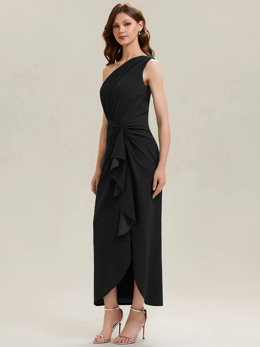 Thigh-High Slit Knit Sleeveless Dress - Image 15