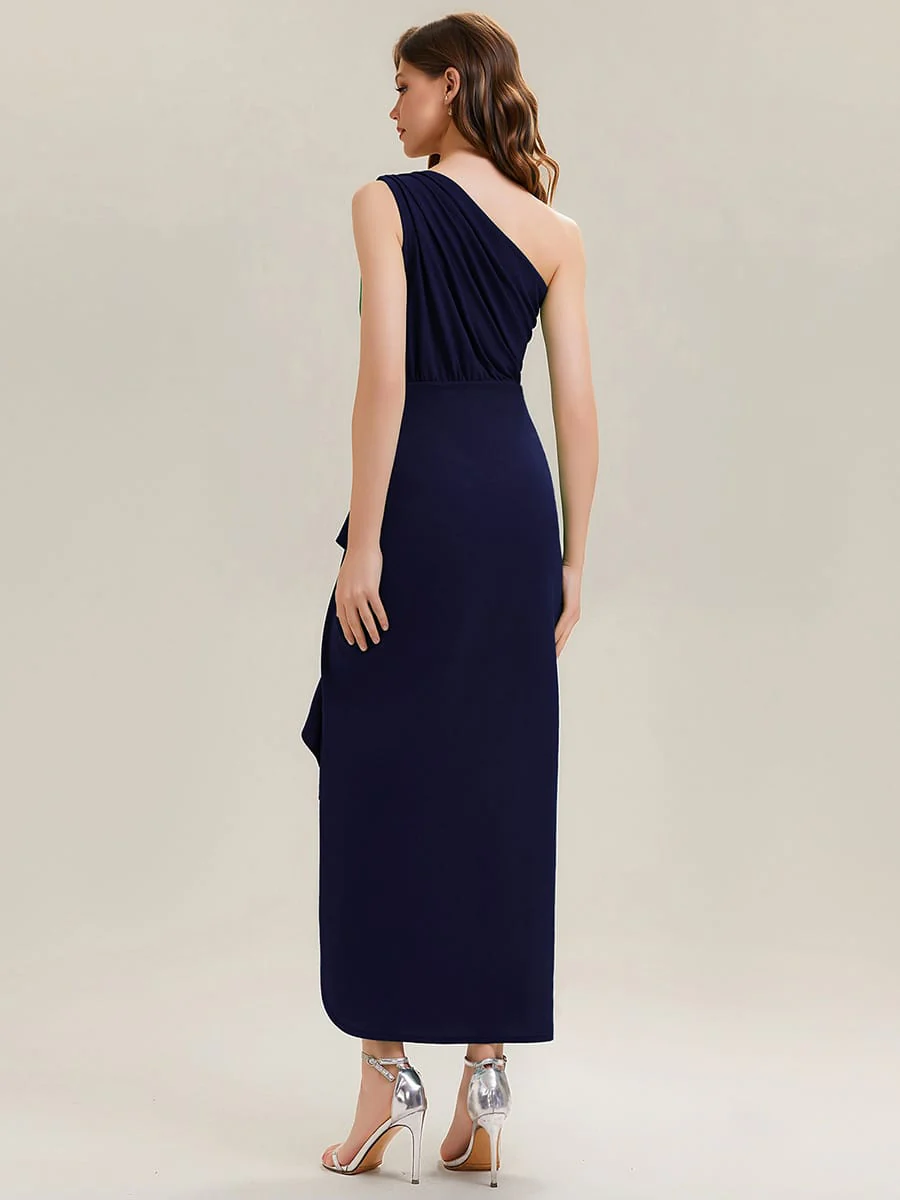 Thigh-High Slit Knit Sleeveless Dress - Image 8