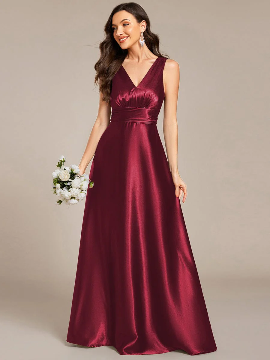 Top Picks Burgundy Elegant Chiffon Dresses - Image 139