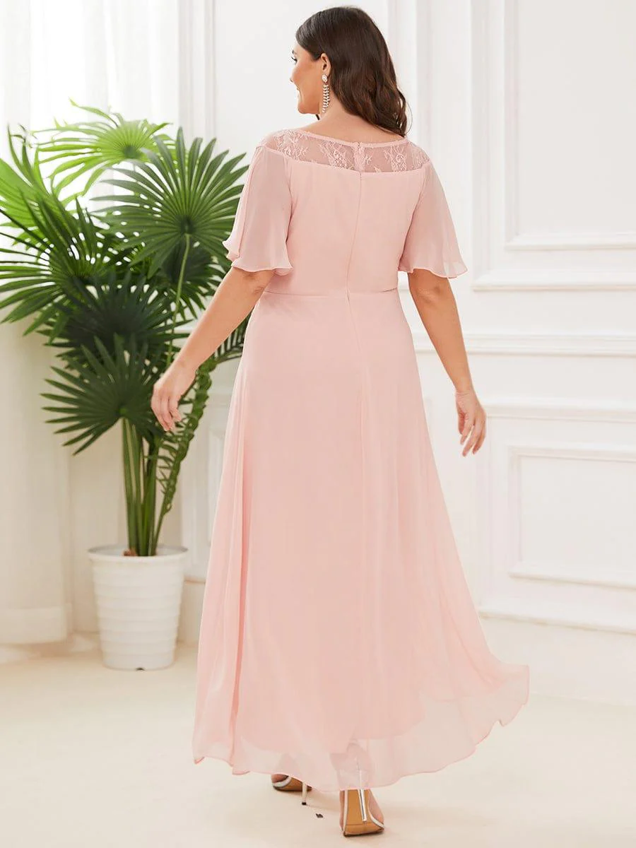 Women's Casual Boat Neck A-Line Midi Dress with Irregular Hem(Final Sale) - Image 13