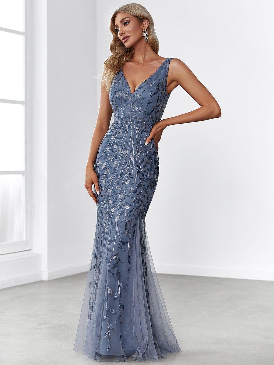 ever ORIEL|Women's Double V-Neck Fishtail Sequins Wedding Guest Dress - Image 22